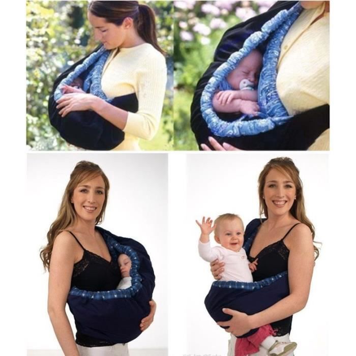 Sac à dos ergonomique tissu pour nouveauné de 0 à 6 mois écharpe de transport pour soins frontal pour bébé