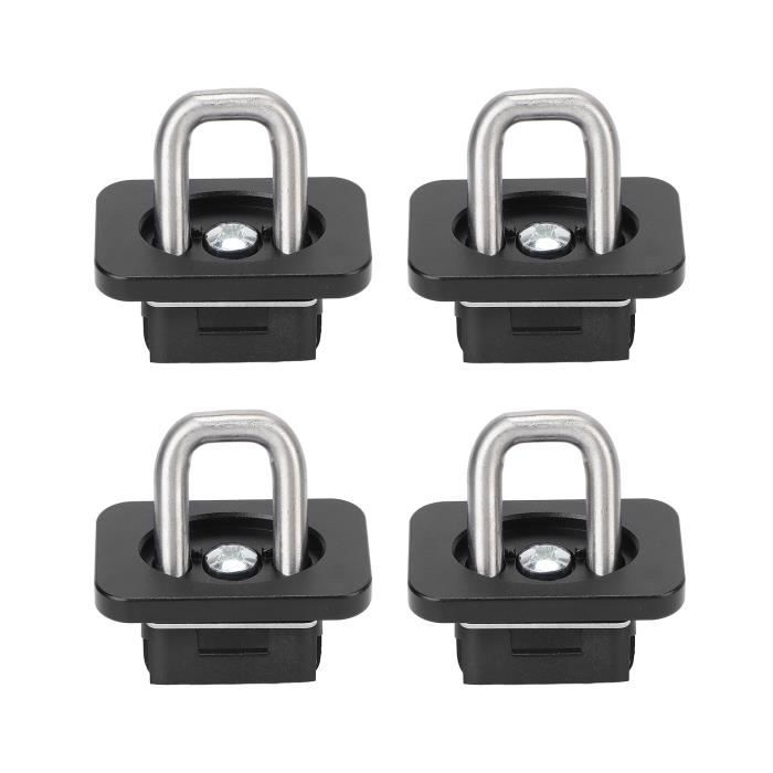 SolidLock Lot de 4 ancrages d'angle avec Bâche Anti-Mauvaises Herbes