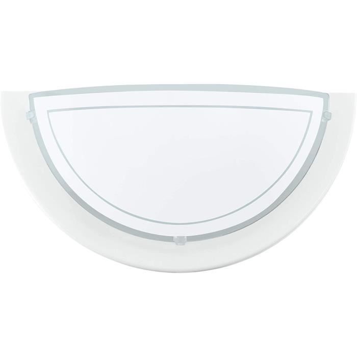 Applique murale PLANET 1 - EGLO - Moderne - Blanc - Acier - Verre Applique murale PLANET 1 - EGLO - Moderne - Blanc - Acier - Verre
