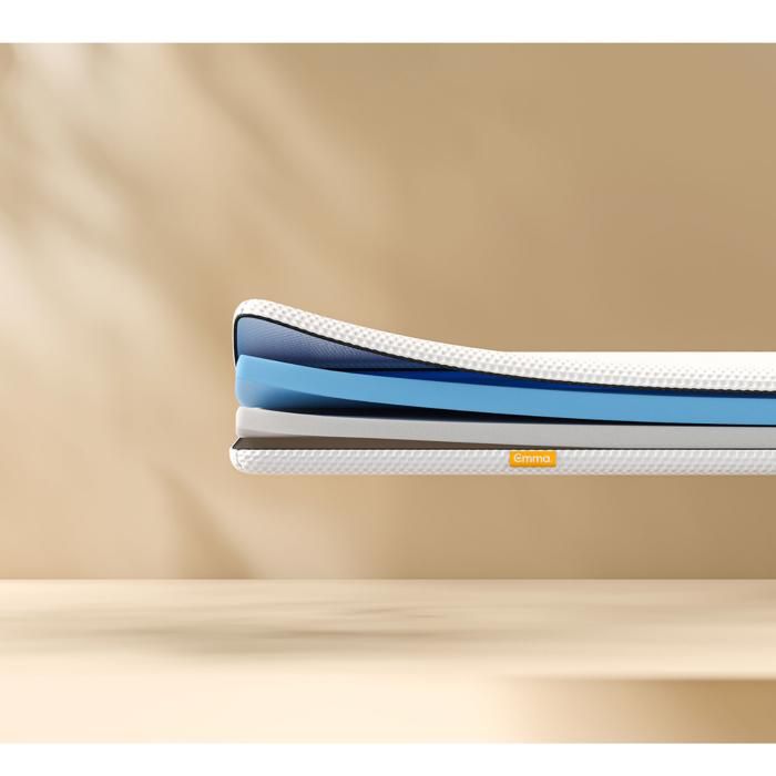 Emma | Surmatelas Réversible 140x200 cm | Souplesse Et Adaptabilité | Confort Personnalisable | Housse Lavable | 6 cm Additionnels