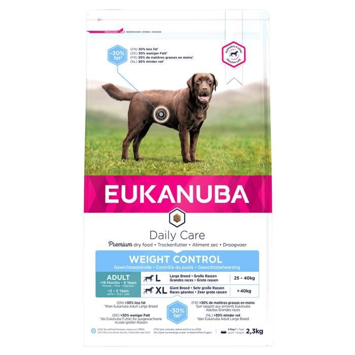 Meilleurs prix pour Croquettes EUKANUBA - Chien Adult Grandes Races- Weight Control 2,3kg