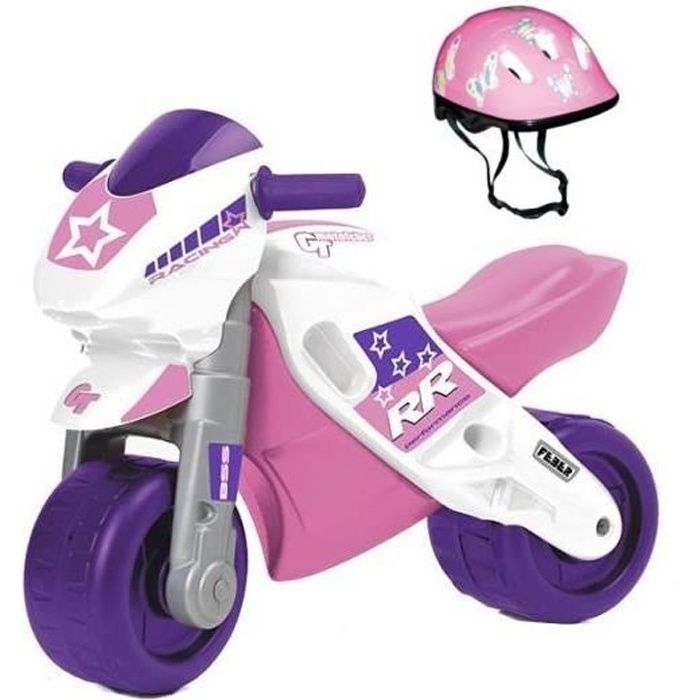 Porteur Motofeber 2 Racing - FEBER - Rose - Plastique - 2 roues - à partir de 3 ans