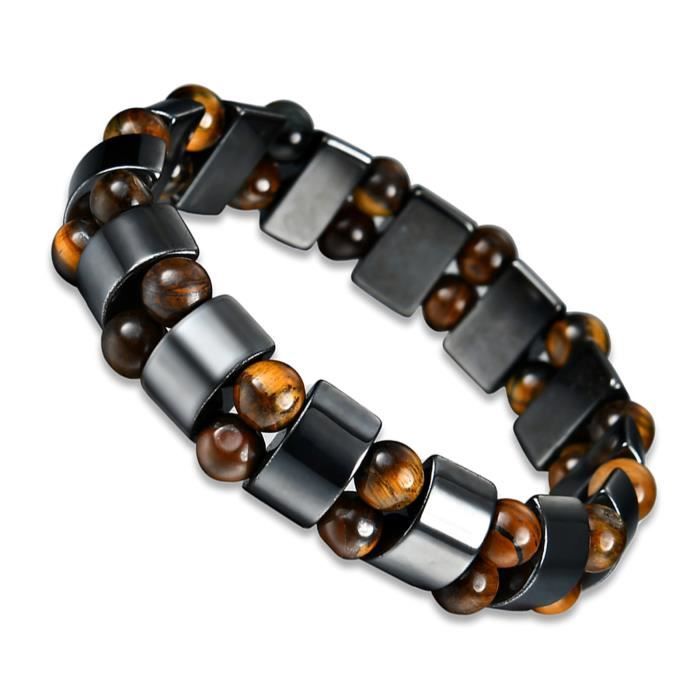 Bracelet Hématite - Bracelet En Perles Naturelles