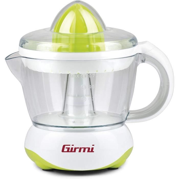 Girmi SR05 Presse-Agrumes 25W - 500ml, Double Cône, Grille Filtrante, Entièrement Démontable - Blanc/Rouge Presse-agrumes électrique Girmi SR05 Presse-Agrumes 25W - 500ml, Double Cône, Grille Filtrante, Entièrement Démontable - Blanc/Rouge Presse-agrumes électrique
