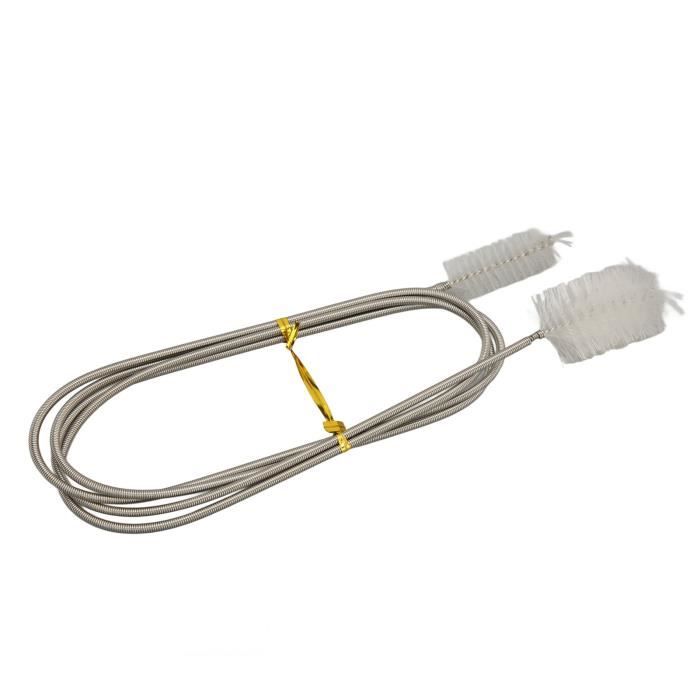 Meilleurs prix pour Hililand brosse de vidange flexible Brosse de tuyau de filtre d'aquarium pliable flexible à double extrémité brosse de nettoyage