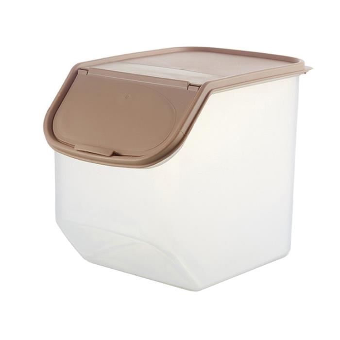Boîte Rangement Riz 20kg - Étanche Anti-Humidité - Cuisine Pratique - 38x22x23cm