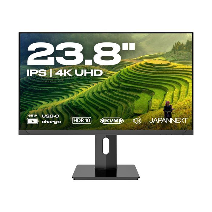 Ecran PC JAPANNEXT 238 IPS 4K UHD 3840x2160 JN IPS2380UHDR C65W HSP - vue 3