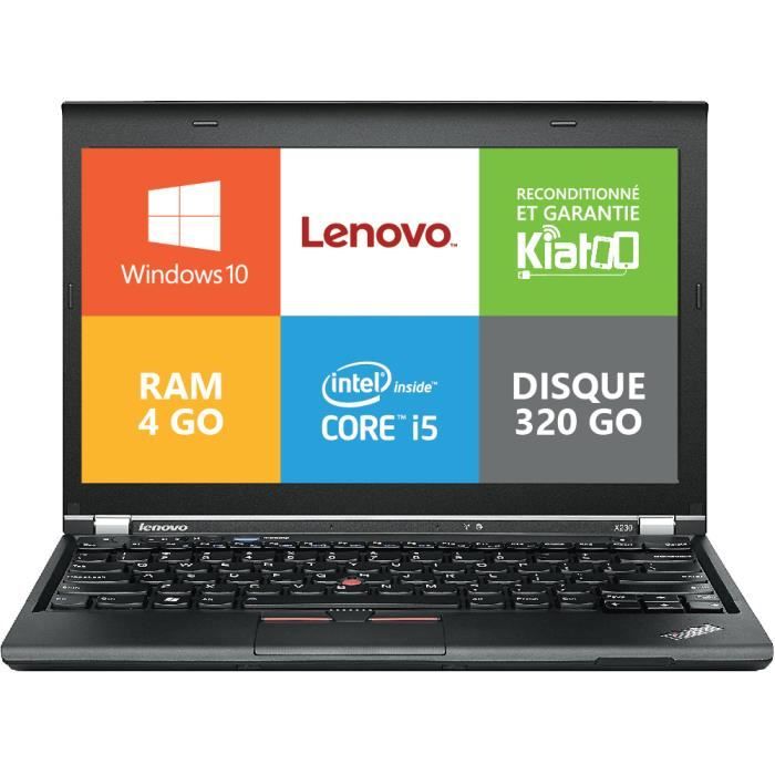 Vente PC Portable ordinateur portable lenovo thinkpad X230 core i5 4 go ram 320 GO disque dur,windows 10 pas cher Vente PC Portable ordinateur portable lenovo thinkpad X230 core i5 4 go ram 320 GO disque dur,windows 10 pas cher
