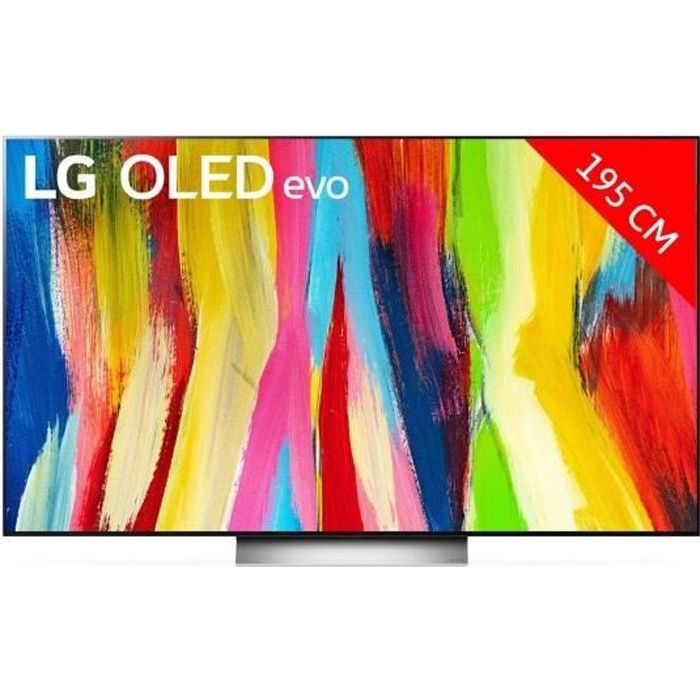 TV OLED 4K 195 cm LG OLED77C25 2022 - HDR - Smart TV - Gris