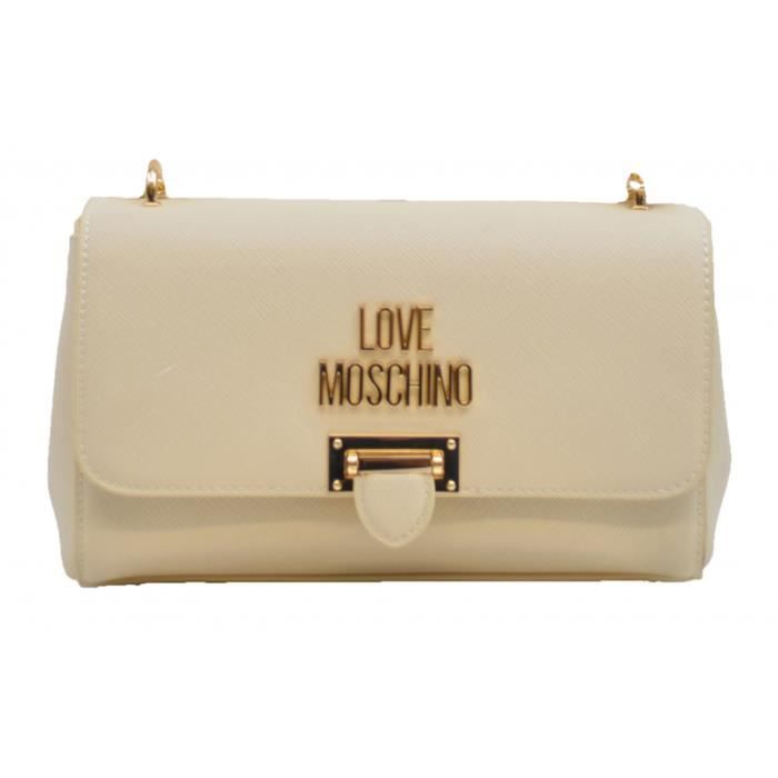 Sac Bandoulière Love Moschino Rose Clair Avec Chaîne Or - Neuf Avec étiquettes