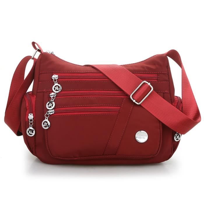 Sac à Main Femme-Sac à Bandoulière Femme-Sac en Tissu Oxford