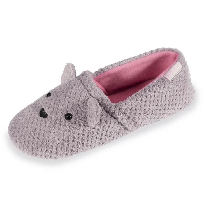 Chaussons Charentaises Femme Souris Mauve Achat Vente Chausson Pantoufle Cdiscount