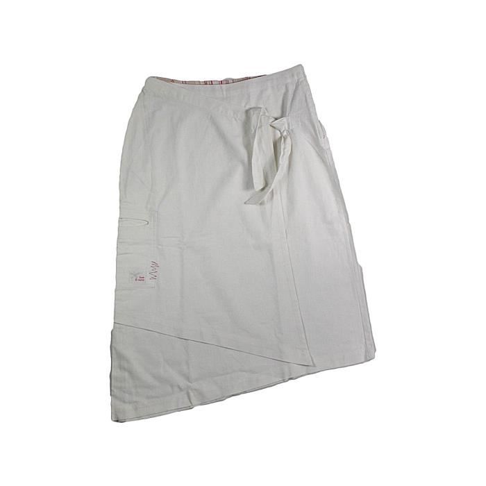 Jupe Terre De Marins Occasion Tres Bon Etat Blanc Achat Vente Jupe Cdiscount