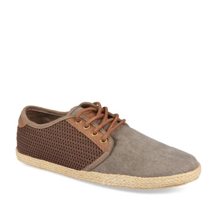 Espadrilles MARRON DENIM SIDE Homme Chaussea Marron - Cdiscount