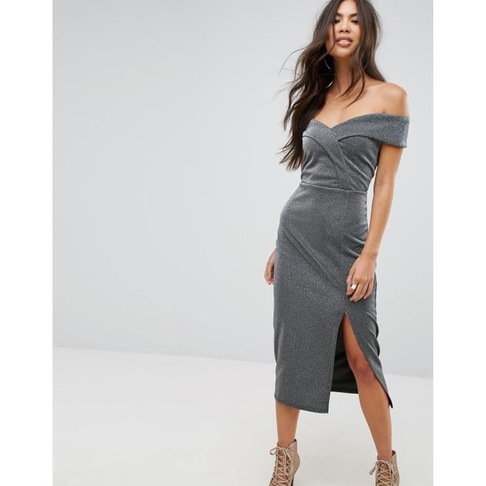 robe fourreau fendue