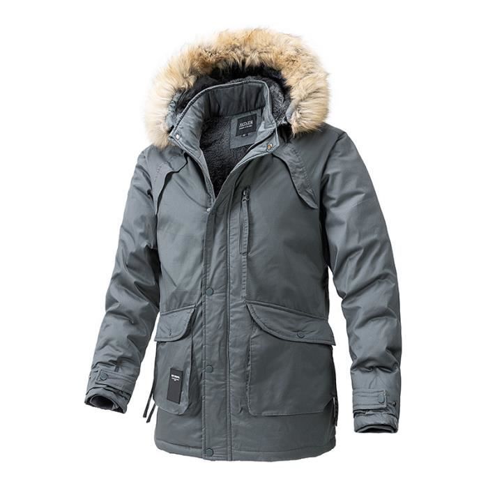 Manteau D'Hiver Femme Imperméable Avec Capuche Fausse Fourrure - Parka Chaud Doublé Polaire