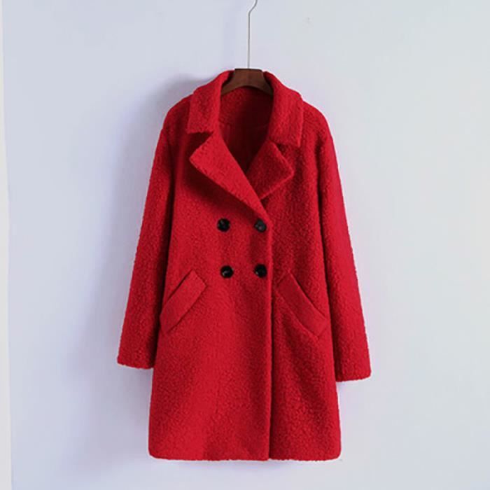 Manteau noir effet mouton sale