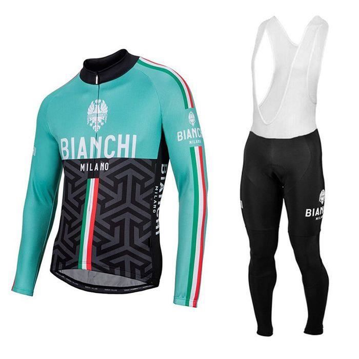 Maillot Cyclisme Bianchi Milano Vintage Années 90 – Homme Taille 6 (M), Multicolore