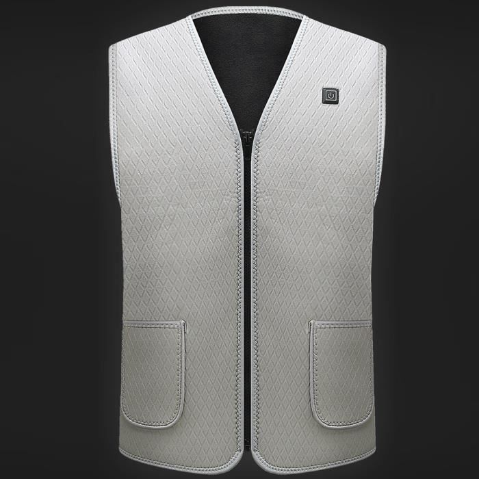 Gilet De Poche Sans Manches Pour Hommes Et Femmes Avec Hiver A Capuche En Laine En Vrac Gris Cdiscount Pret A Porter