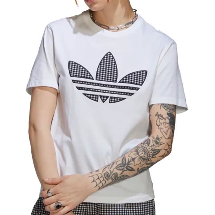 T shirt online blanc adidas
