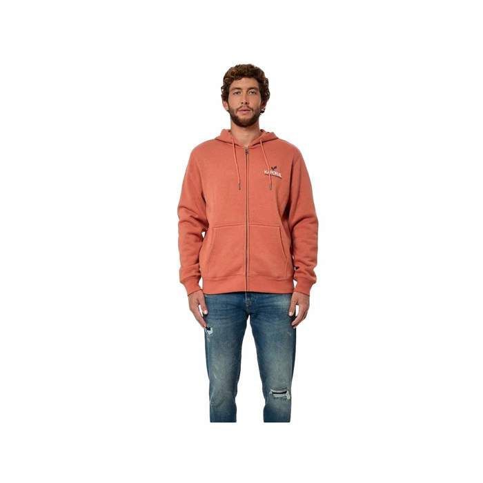 Sweat Kaporal Homme Byla original Orange Coton Authentique Vetement Kaporal Homme