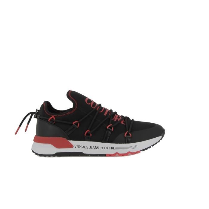 Basket homme Versace Jeans Couture 74YA3SA6 - Rouge - Pointure 41 - Synthétique - Lacets