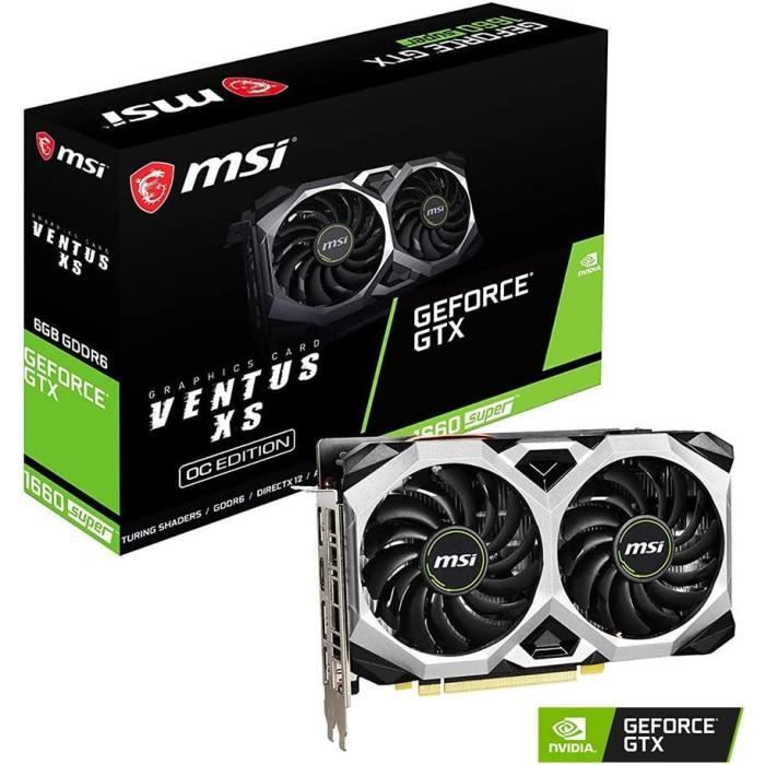MSI VENTUS GeForce GTX 1660 SUPER OC NVIDIA 6 Go GDDR6 Neuf - vue 4