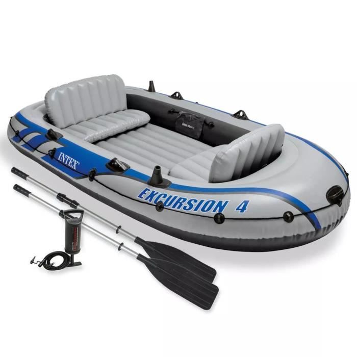 Set Bateau Gonflable Avec Rames Pompe Excursion 4 Intex 68324np Prix Pas Cher Cdiscount