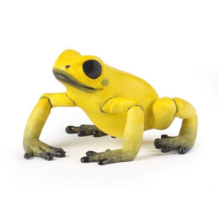 figurine grenouille équatoriale - papo - la vie sauvage - jaune - intérieur - enfant - mixte