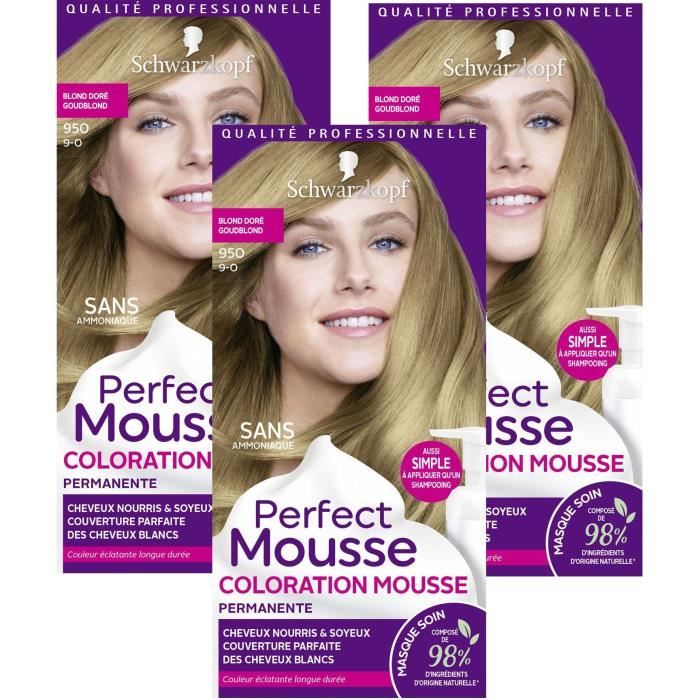 SCHWARZKOPF Perfect Mousse - Coloration Cheveux - Mousse permanente ...