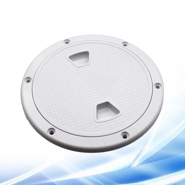 Couvercle De Pont De Bateau Anti-UV – ABS 20,3 Cm, Antidérapant, Pour Trou De Main (blanc)