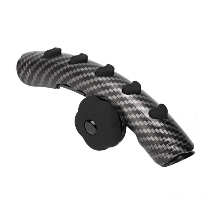 Poignée Baguettes Batterie Anti-Dérapante - Silicone Et ABS | Pour Débutants Et Pros | Noir-Orange