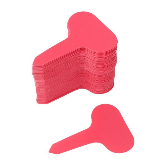 20 étiquettes De Jardin En Plastique Jaune - Format T, 6x3x10 Cm, Réutilisables Et Inscriptibles