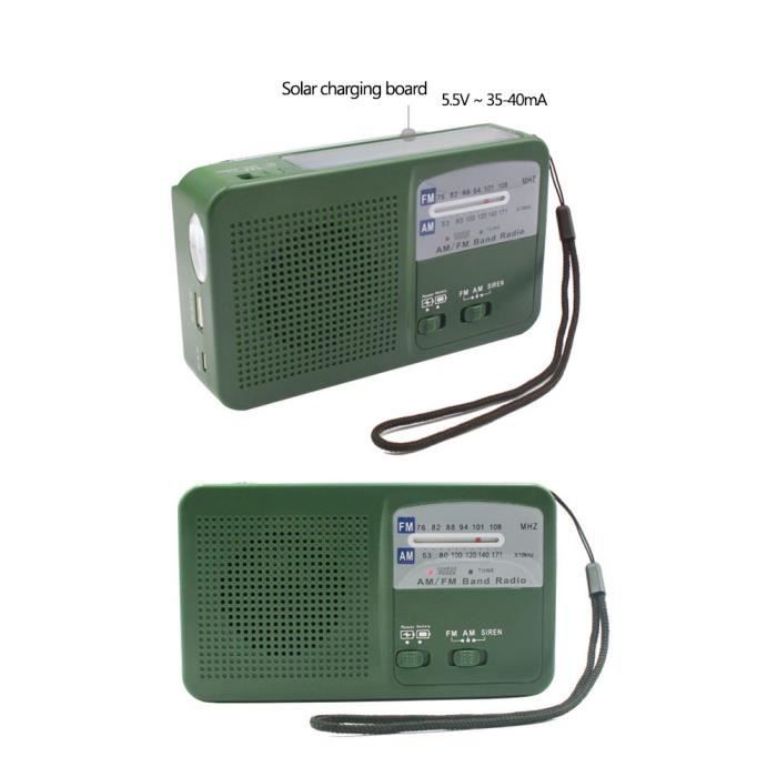 JEEP Utilitaire AM FM Radio Multifonction 10 en 1 Lanterne d'Urgence