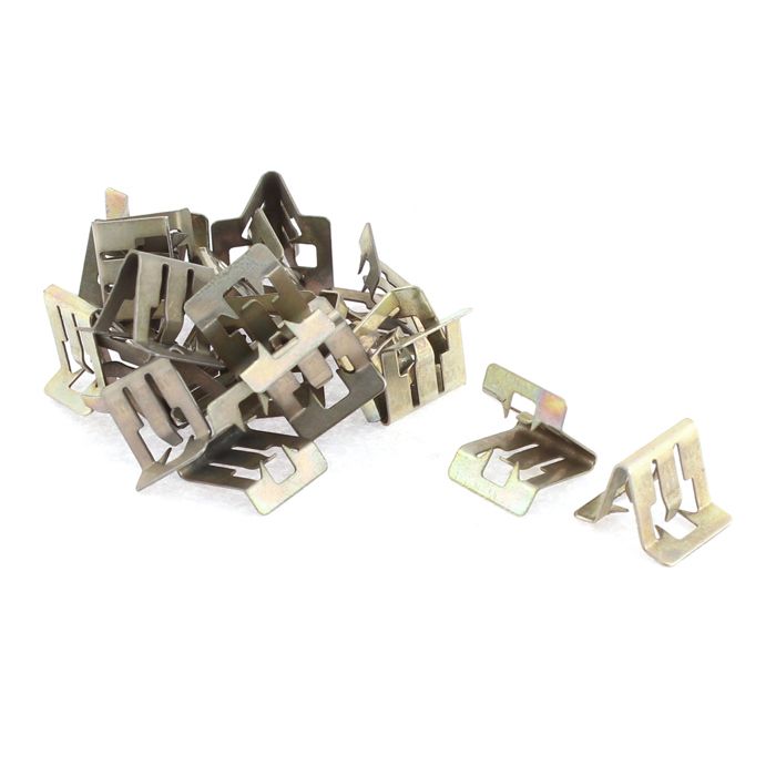 Lot De 10 Clips Métal Fixation Tableau De Bord AUTOTEK - Compatible Nombreuses Marques (HONDA, TOYOTA, FORD, OPEL, KIA, MAZDA...)