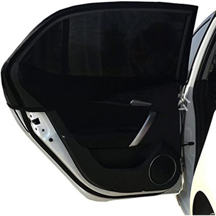 Pare-soleil Voiture Rajvia 2 Pièces Noir XL - Protection UV Pour Enfants Et Animaux Sur Sièges Arrière