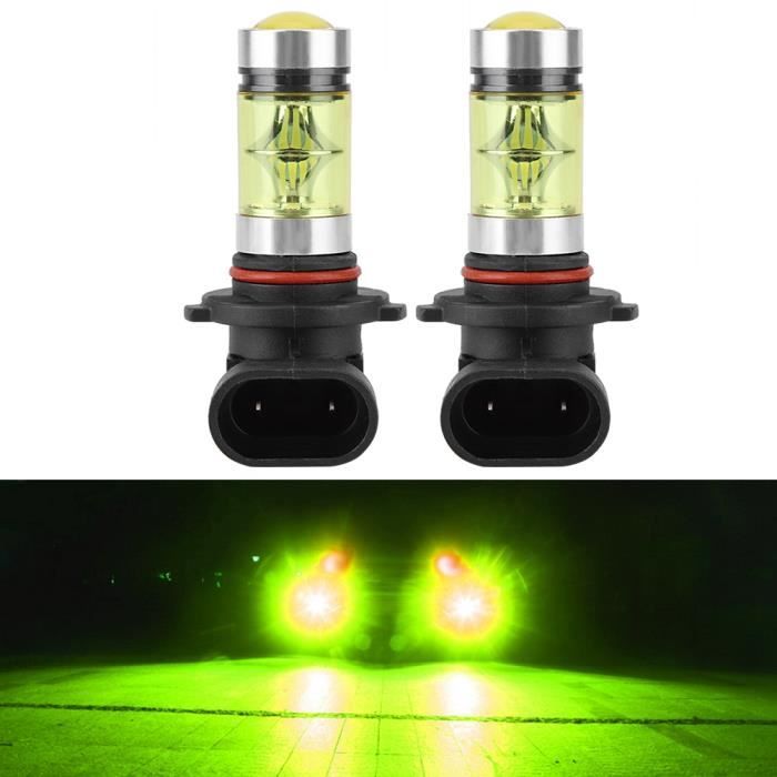 SURENHAP phare LED Kit d'ampoules de phares LED jaunes 9006 100W 4300K