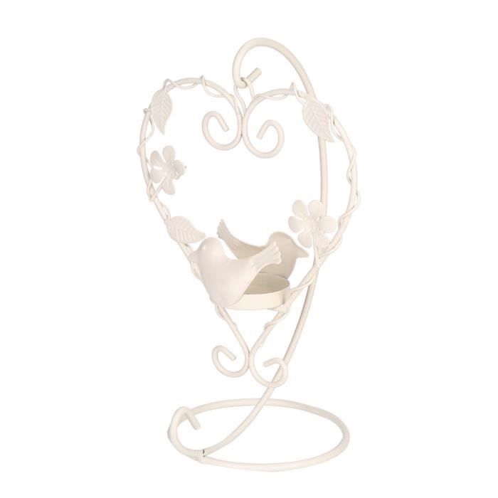 Bougeoir Élégant En Forme D'Oiseau Doré - Statuette Céramique, Décoration D'Intérieur Pour Étagère Ou Table