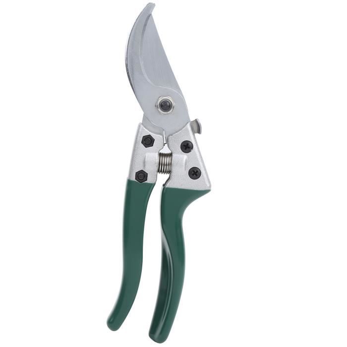 Sécateur De Jardin 2 Pièces + Gants - Lame Inox, Ressort Automatique - Pour Taille Plantes, Fleurs, Petits Arbustes