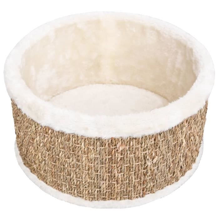 Yugugomo Panier Pour Chat Rond,Lavable Chaud Rond Canapé Chat,Anti