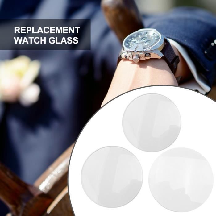Verre Minéral De Rechange Pour Montre De Poche - Diamètre 35.0 à 39.9 Mm, Occasion