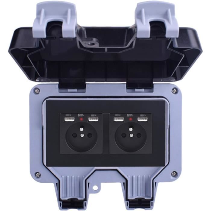 Prise USB Voiture 12V 3 Ports - Charge Rapide PD/QC18W, Voltmètre - Étanche, Pour Voiture, Bateau