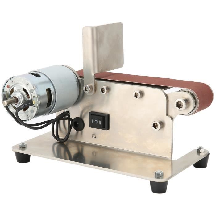 Sobeta Ponceuse à Bande Électrique + Affûteur Couteaux 15° - Vitesse Variable, Meuleuse Multifonction Pour Bois, Métal Et Couteaux (Prise UE)