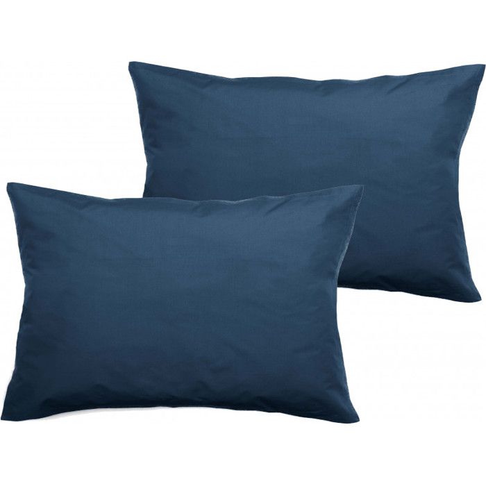 Lot De 2 Taies D'Oreiller 50x70 Cm 100% Coton - Bohème Cachemire, Douces, Hypoallergéniques Avec Fermeture Éclair