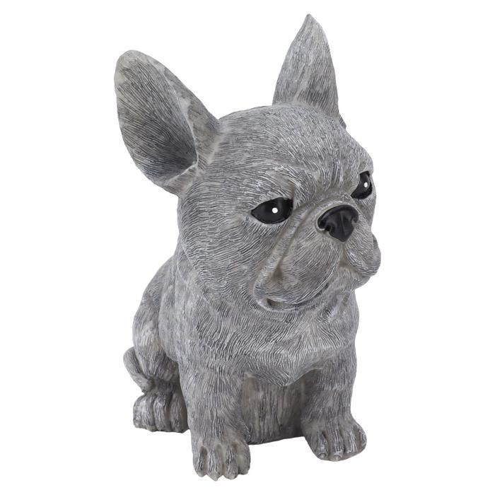 Statue Décorative De Chien En Résine - Figurine Réaliste Anti-Fonte, Poids 370g - Pour Jardin, Salon, Bureau - 5