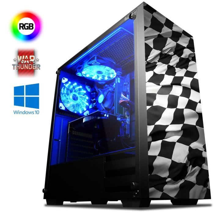 Top achat Ordinateur de bureau VIBOX Precision 6W PC Gamer Ordinateur avec War Thunder Jeu Bundle, Windows 10 OS (4,0GHz AMD FX Quad-Core Processeur , Nvidia GeFor pas cher