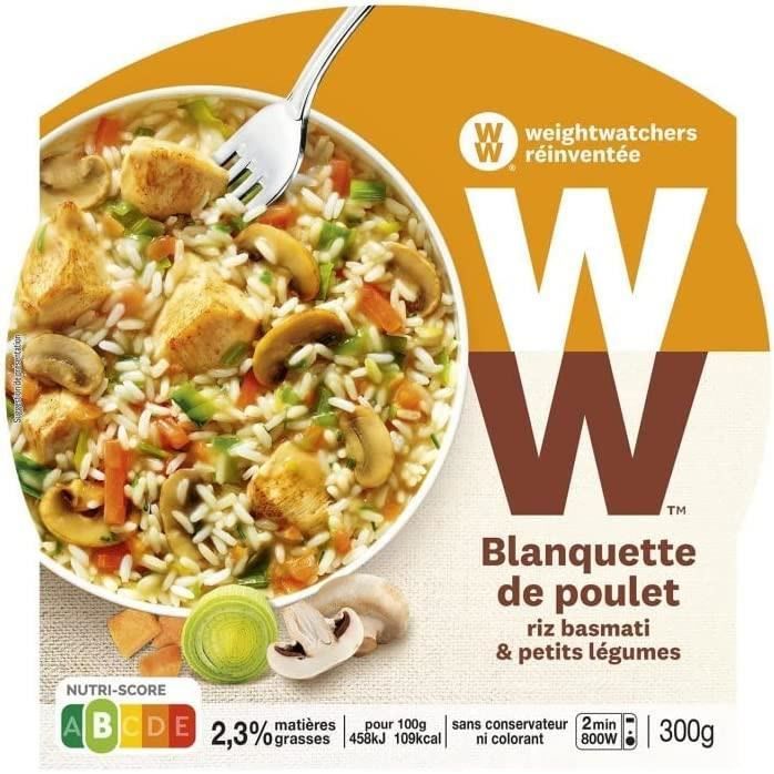 LOT DE 3 WEIGHT WATCHERS Blanquette De Poulet Riz Basmati Et