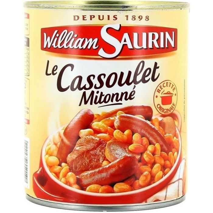 William Saurin Le Cassoulet Mitonne 420g Lot De 6 Achat Vente Plat Cuisine Viande William Saurin Le Cassoulet Mi Cdiscount