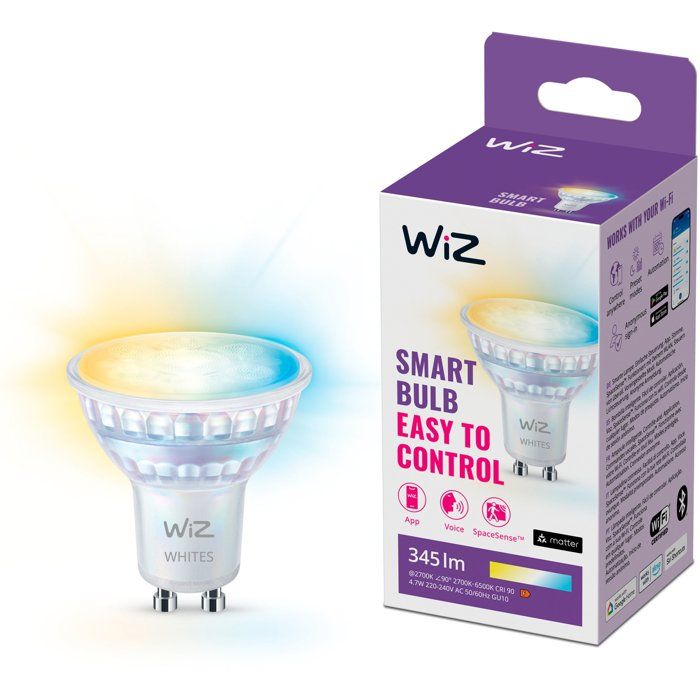 Ampoule LED connectée WiZ GU10 345 lm Wi?Fi lumière et couleurs Neuf - vue 4