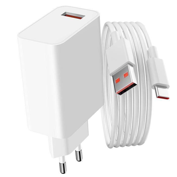 Chargeur secteur USB + Câble USB vers USB C Produit officiel Xiaomi - vue 2